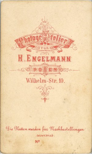 Poznan, Engelmann H. - Woman, ca. 1870.