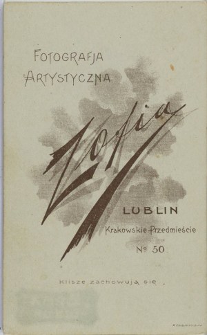 Lublin, Sophia - Male, ca. 1900.