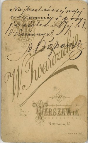 Warsaw, Twardzicki W. - Male, ca. 1890.