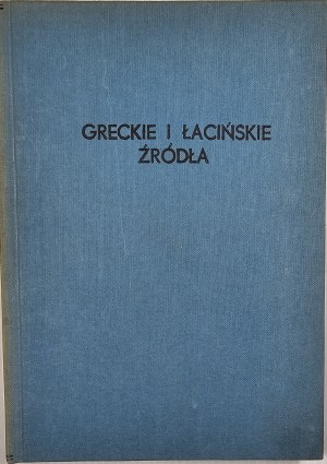 Plezia Marian - Greek and Latin sources for the oldest history of the Slavs. Part I (to the 8th century) translated and compiled ... Poznań 1952 Nakł i wydaw. polski Towarzystwo Ludoznawczego.