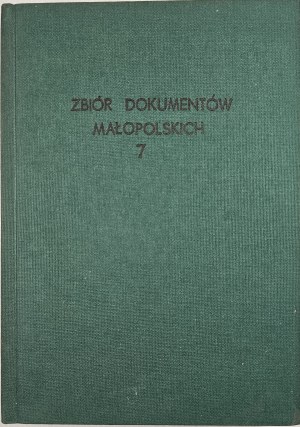 Kuraś-Sułkowska Irena, Kuraś Stanisław - Collection of documents of Lesser Poland. Part VII: Documents of King Władysław Jagiełło from the years 1418-1434. Wrocław 1975 Ossolineum.