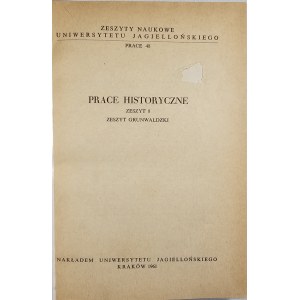 Prace historyczne - zeszyty 8, 17, 30. Kraków 1961-1970 Nakł. Uniw. Jagiellońskiego.