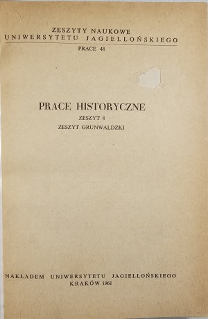 Prace historyczne - zeszyty 8, 17, 30. Kraków 1961-1970 Nakł. Univ. of Jagiellonian University.