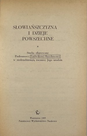 Czekanowski Jan - Poland-Slavonia. Anthropological perspectives. Warsaw 1948 Wyd. S. Arcta.