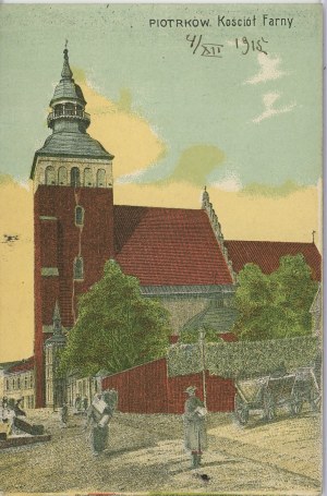 Piotrkow - Farny Church, 1915.