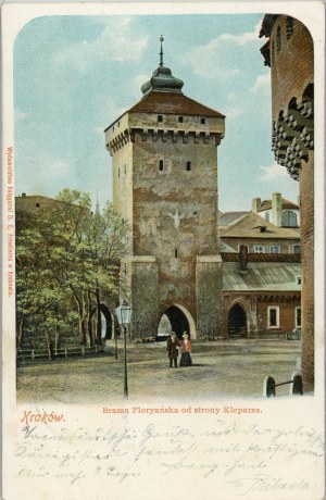 Krakow - Florian Gate from the Kleparz side, ca. 1900.