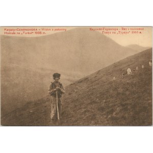 Carpathian Mountains - Czarnohora - View from the Polonina, Homula on Turkul 1935 m., 1912.
