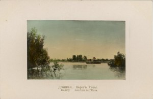 Dobiny - The bank of the Uozy River, ca. 1900.
