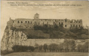 Tyniec - Castle ruins, ca. 1920.