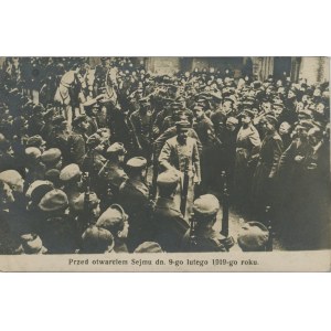 Przed otwarciem Sejmu dn. 9-go lutego 1919-go roku.