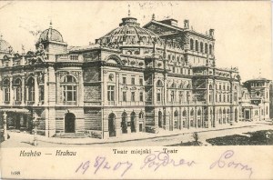Krakow - Theater, ca. 1900.