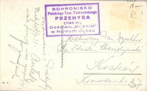 Little Pieniny, Chroniska Przehyba stamp, ca. 1925.