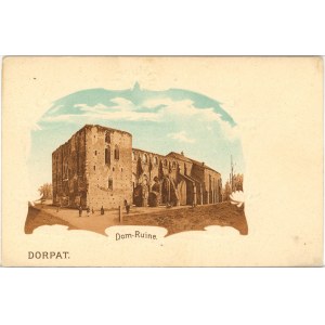 Dorpat - Ruiny zamku, ok. 1900.