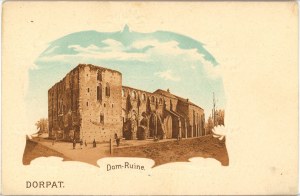 Dorpat - Castle ruins, circa 1900.