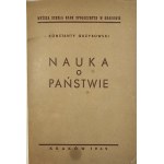 Grzybowski Konstanty - Nauka o państwie. Część I. Kraków 1949 Placówka Spółdz. Pracy i Użytkowników.