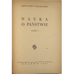 Grzybowski Konstanty - Nauka o państwie. Część I. Kraków 1949 Placówka Spółdz. Pracy i Użytkowników.