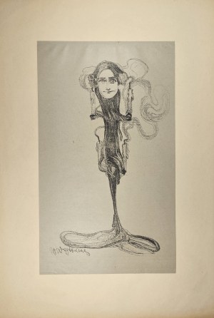 Teka Melpomeny - Wojtkiewicz Witold - [Jadwiga] Mrozowska (Psyche). Kraków 1904 Lit. by A. Pruszyński.