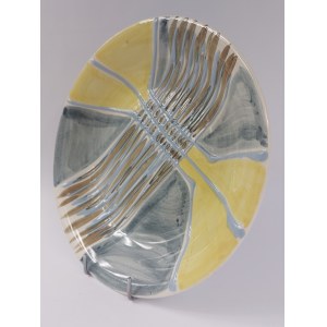 Cora, Patera w stylu picasso nr 6453, Zakłady Fajansu Rewolucji 1905, Włocławek, Piwek-Białoborska