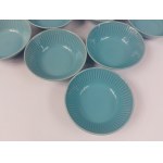 Zestaw 7 miseczek, Porcelit Pruszków, odcień błękitny