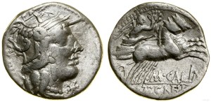 Roman Republic, denarius, (117-116 B.C.), Rome