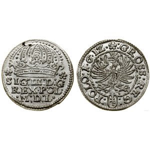 Pologne, centime, 1612, Cracovie