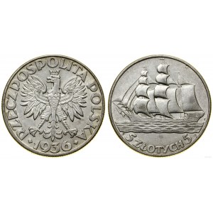 Poland, 5 zloty, 1936, Warsaw