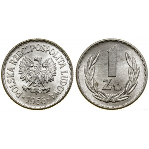 Poland, 1 zloty, 1966, Warsaw