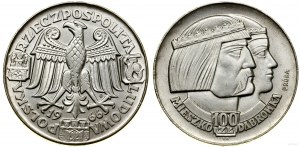 Pologne, 100 zloty, 1966, Varsovie