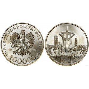 Polska, 100.000 złotych, 1990, USA