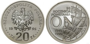Pologne, 20 zloty, 1995, Varsovie