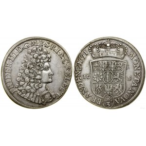 Niemcy, 2/3 talara (gulden), 1691 ICS, Magdeburg