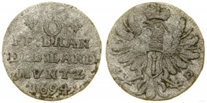 Německo, 6 fenig, 1694 SD, Stargard