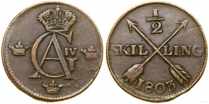 Suède, 1/2 compétence, 1803, Stockholm