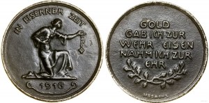 Allemagne, médaille patriotique, 1916
