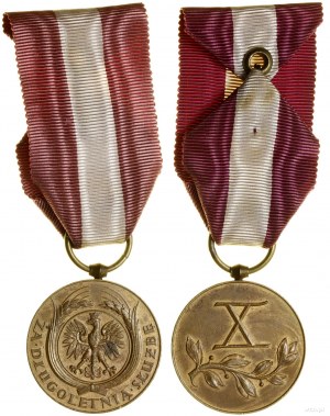 Poland, Bronze Medal for Long Service (X years), from 1938