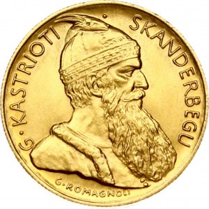 Albania 20 Franga Ari 1927 V Skanderbeg
