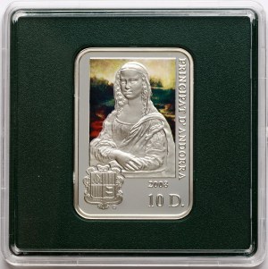 Andorre 10 Diners 2008 MW Leonardo da Vinci