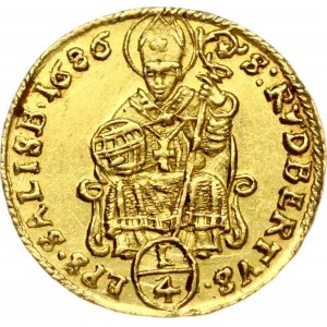 Austria Salisburgo 1/4 di ducato 1686