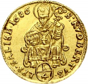 Autriche Salzbourg 1/4 Ducat 1686