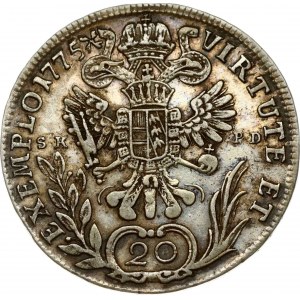 Austria 20 Kreuzer 1775 B SK-PD
