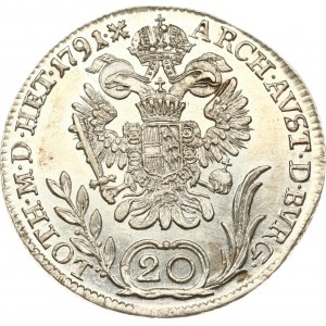 Austria 20 Kreuzer 1791 B
