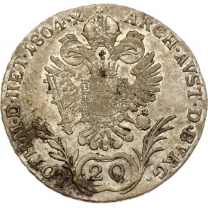 Austria 20 Kreuzer 1804 E