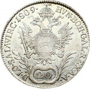 Austria 20 Kreuzer 1809 A