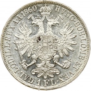Austria 1 Florin 1860 A