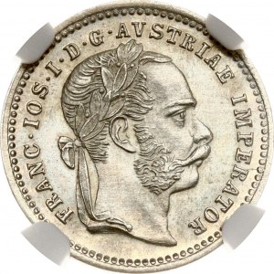 Austria 10 Kreuzer 1872 NGC UNC DETAILS