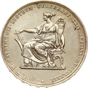 Austria 2 Gulden 1879 Silver Wedding