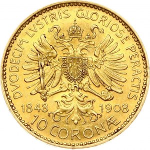 Austria 10 Corona 1908 Reign