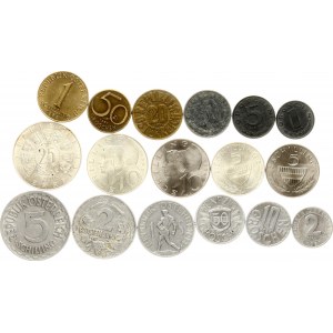 Austria 1 Groschen - 25 Schilling 1946-1972 Lotto di 17 monete