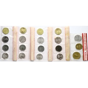 Austria 2 - 50 Groschen 1970-1977 Set Lot of 19 Coins