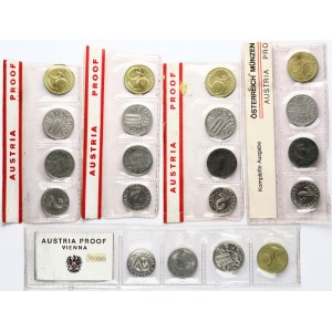Austria 2 - 50 Groschen 1971-1975 Lotto di 20 monete